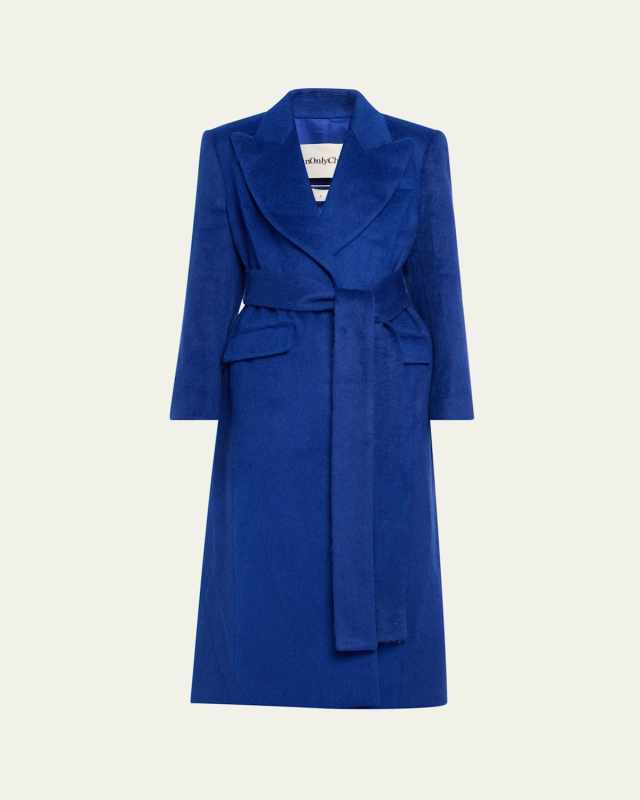 Easington Belted Mohair Wool Coat